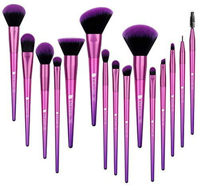 

Ducare Makeup Brushes 15Pcs Premium Brush Set Synthetic Kabuki Cosmetics Foundation Blending Blush Eyeliner Face Powder Lip Kit(Pack of 15)