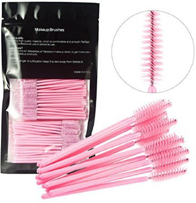 

Yabina 100 Pack Disposable Eyelash Mascara Brushes Wands Applicator Makeup Brush Kits(Pack of 100)