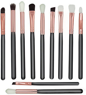 

Goworth 12Pcs Professional Eye Makeup Brushes Set Shadow Multifunctional Eyeshadow Eyebrow Eyeliner Cosmetic Tools Kit(Pack of 12)