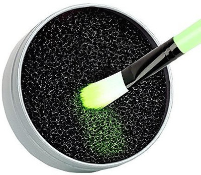 

Zenda Naturals Makeup Brush Cleaner Sponge For Quick Color Removal  Remove Shadow From Make Up Brushes(Pack of 1)