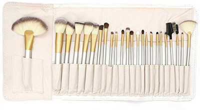 

Yummayee Makeup Brushes 24 Piece Master Studio Brush Set Cruelty Free Synthetic Fiber Bristles(Pack of 24)