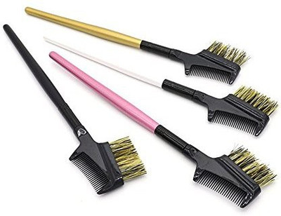 

Okdeals 4 Pcs 2 In 1 Women Dual Eyebrow Comb Eyelash Makeup Beauty Brush Tool(Pack of 4)