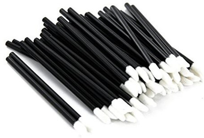 

Pixnor 200Pcs Lip Brushes Disposable Lipstick Applicator Wands Makeup Tool Kits Black(Pack of 200)