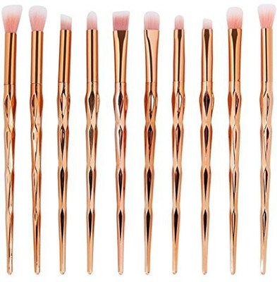 

Staron 10 Pcs Makeup Brush Set Toiletry Foundation Eyeshadow Cosmetics Contour Eye Lip Diamond Brushes Kit(Pack of 10)