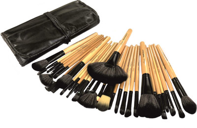 

L'Rivara L’Rivara 30 Piece Makeup Brush Set with PU Leather Case ( Bamboo)(Pack of 30)