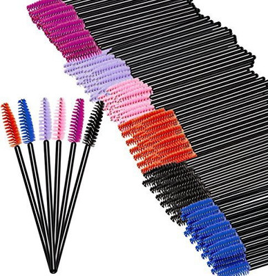 

Amariver 300 Pack Multicolor Disposable Eye Brush Mascara Wands Eyelash Lash Cosmetic Makeup Applicators Kit For Party And Daily Beauty 6 Colors Per Set(Pack of 300)