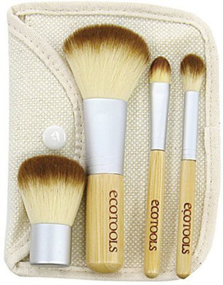 

Eco Tools Bamboo Eqo Friendly Beauty Makeup Brush Set 1213 Travel Size Mineral Powder Concealer Eye Shading Kabuki Cosmetic Bag Make Up(Pack of 8)