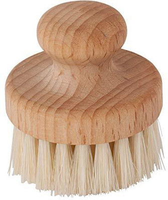 

Redecker Natural Pig Bristle Round Face Brush With Oiled Beechwood Handle 2Inches(Pack of 1)