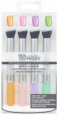 

Real Techniques Color Correcting Set Makeup Brush Cancel Sallowness Conceal Darkness Neutralize Redness Brighten(Pack of 4)