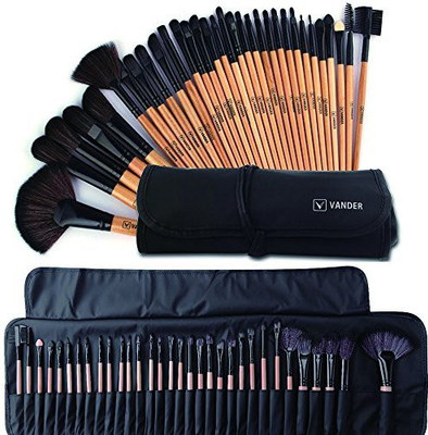 

Vander Makeup Brushes Set Professional Brush Cosmetic Kit Wooden Handle(Pack of 32)