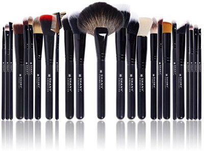 

Shany Cosmetics Signature Brush Set 24 Pieces Handmade Natural Synthetic Bristle With Wooden Handle(Pack of 24)