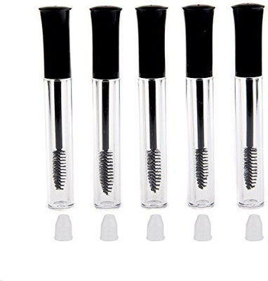 

Esowemsn 5Pcs 5Ml Diy Clear Empty Eyelashes Tube Mascara Makeup Vials Bottle Eyelash Wand Brush Organizer Container With Plug(Pack of 5)