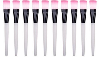 

Binaryabc Mini Brush Makeup Clear Plastic Handle Facial Mud Mask 10Pcs(Pack of 10)