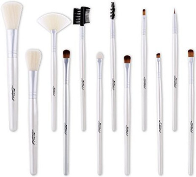 

Lameila 12Pcs Makeup Brushes Set Cosmetics Blush Eyeliner Face Powder Lip Brush Kit(Pack of 12)