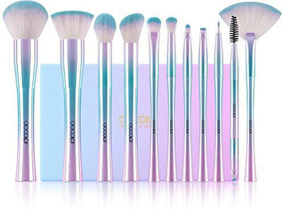 

Docolor Makeup Brushes Set 11Pcs Professional Fantasy Crueltyfree Premium Synthetic Foundation(Pack of 11)