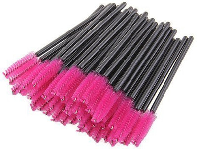 

Lash Factory Disposable Eyelash Brushes 100 Bulk Mascara Wands Soft Pink Eye Lash Brush Best By(Pack of 100)