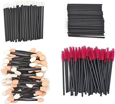 

Amariver Disposable Makeup Brushes Set Mascara Eyelash Eyeliner Lip And Dual Sided Eyeshadow Applicator 200 Pcs In Total Each For 50 Pack(Pack of 200)