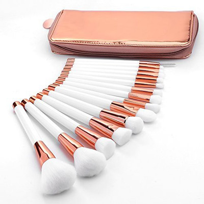 

Summifit 15 Pcs Makeup Brushes With Zipper Bag Powder Foundation Contour Blending Eyeshadow Concealer Bronzer Lip Toiletry Kit(Pack of 15)