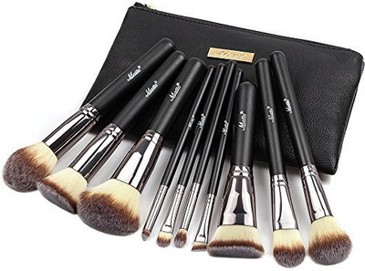 

Matto Makeup Brushes Set 10Piece Foundation Powder Mineral Eye Eyeshadow With Travel Bag(Pack of 10)