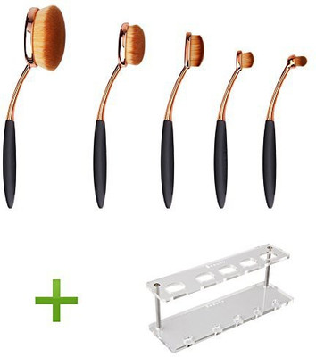 

Dscbeauty Professional 5 Pcs Oval Makeup Brush Set Foundation Contour(Pack of 5)