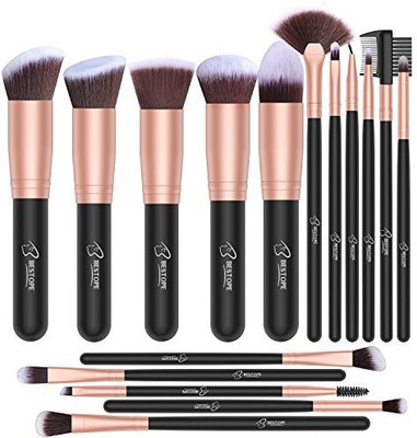 

Bestope Makeup Brushes 16 Pcs Brush Set Premium Synthetic Foundation(Pack of 16)