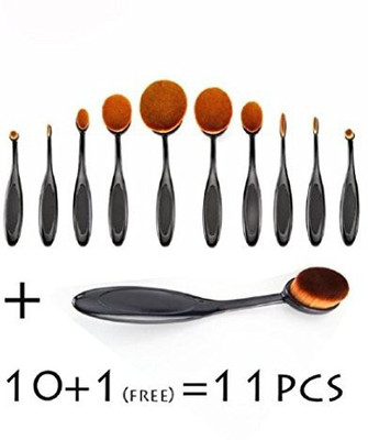 

Ubeauty U Beauty 10 Pcs Pro Toothbrush Eyebrow Eyeliner Lip Oval Brushes 1Pcs Hot Sale Makeup Brush(Pack of 10)