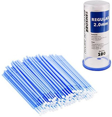 

Tcp Global Eyelash Extension Micro Brushes 100 Medium 2 0 Mm Tip Size Blue Disposable Brush Applicators Apply Makeup Paint Touch Up(Pack of 100)