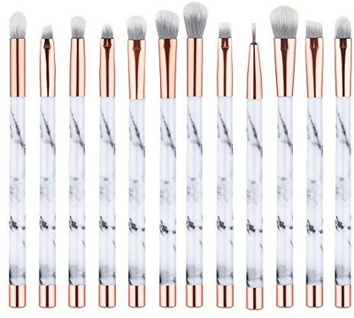 

Unimeix Marble Makeup Brushes 12 Pcs Brush Set Premium Synthetic Foundation(Pack of 12)