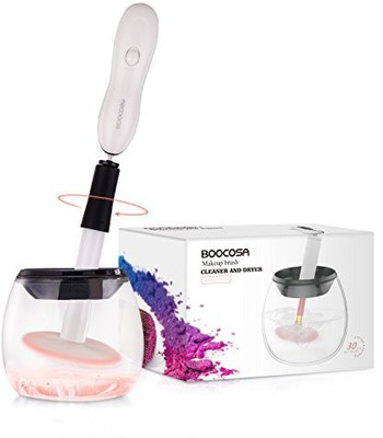 

Boocosa Makeup Brush Cleaner Cleans Brushes In Seconds And Dryer Machine With 360 Rotation For Deep Thorough Cleaning By(Pack of 1)