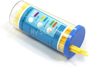 

Windmax 100 Pcs Disposable Micro Brushes Cotton Swab Roll Applicators Tube M Size(Pack of 100)