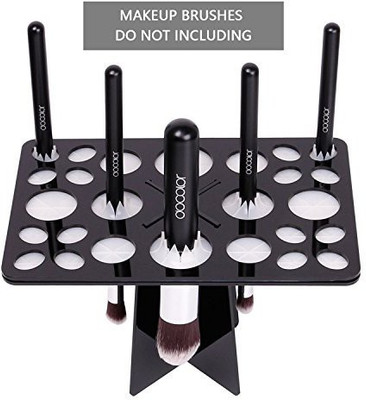 

Docolor 26 Mix Size Makeup Brush Holder Tree Tower Air Drying Organizer Folding Cosmetic Shelf Toolsblack(Pack of 5)