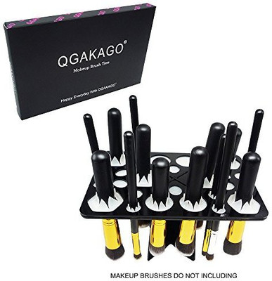 

Qgakago 28 Hole Makeup Brush Tree Holder Organizer Folding Collapsible Air Drying Tower Dryer(Pack of 1)