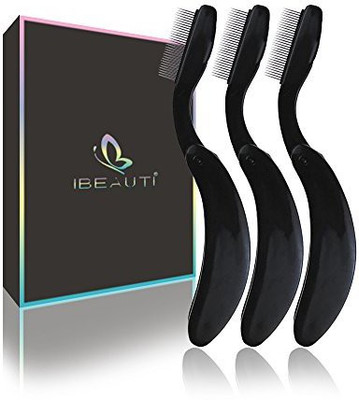 

Ibeauti 3Pcs Folding Eyelash Comb Professional Cosmetics Eyebrow Metal Teeth Lash And Brow Makeup Brush Beauty Care(Pack of 3)
