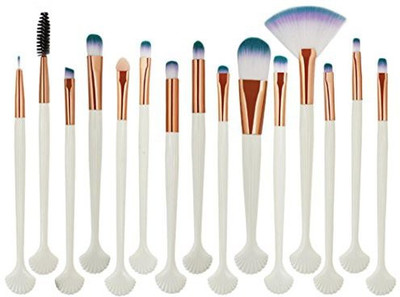 

Iuhan Makeup Brush Set 15 Pieces Professional Eye Cosmetics Premium Synthetic Kabuki Foundation Brushes Kit(Pack of 15)