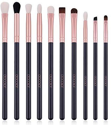 

Docolor Eye Brushes Set Professional Makeup Eyeshadow Concealer Blending Brush Tool(Pack of 10)