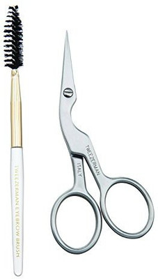 

Tweezerman Stainless Brow Shaping Scissor And Brush(Pack of 1)