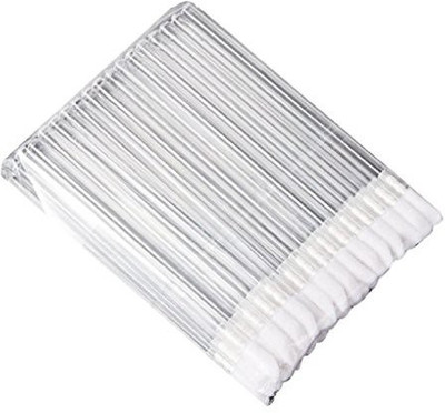 

Sandistore 50Pcs Disposable Makeup Lip Brush Lipstick Gloss Wands Applicator Make Up Tool By(Pack of 50)