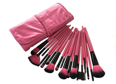 

L'Rivara 18 Piece Makeup brush Set (Pink)(Pack of 18)