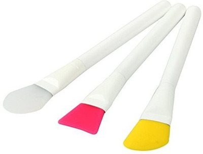 

Yjydada 3 Pcs Facial Cosmetic Hot Unique Makeup Soft Silicone Mask Brushes Set(Pack of 3)