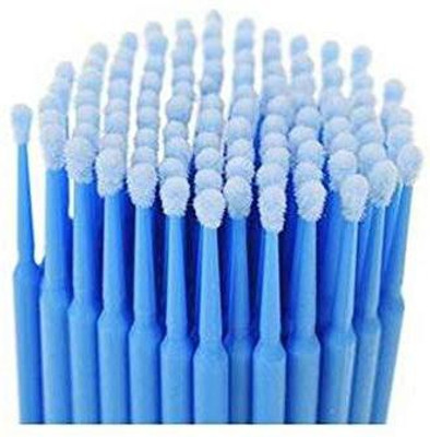 

Erioctry 100Pcs Disposable Eyelash Extension Microbrush Tattoo Makeup Brushes Cotton Swabs Stick With Plastic Handle(Pack of 100)