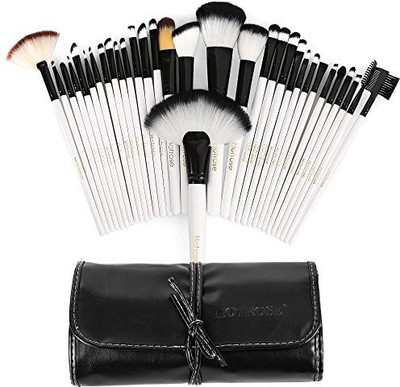 

Hotrose 32 Pcs Professional Makeup Brush Set With A Free Pu Leather Bag(Pack of 2)