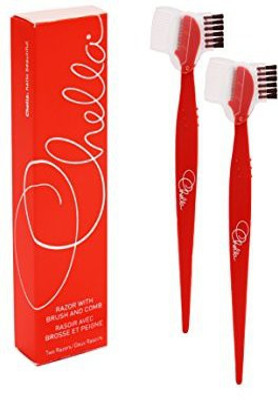 

Chella Razor With Brush Comb To Use For A Quick Touch Up The Perfect Eyebrows(Pack of 2)