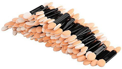 

Kakaxi Disposable Dual Sided Oval Sponge Eyeshadow Brush Makeup Applicator Tool(Pack of 100)