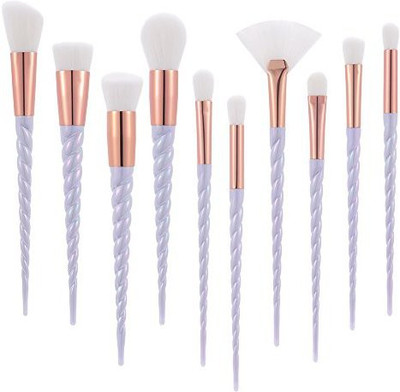 

Nestling 10Pcs Unicorn Makeup Brush Set Professional Foundation Powder Cream Blush Kits(Pack of 10)