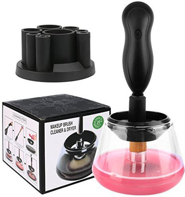

Esarora Makeup Brush Cleaner And Dryer Machine Completely Clean In Seconds Dry 360 Rotation With 8 Rubber Holders Suit For All Size(Pack of 1)