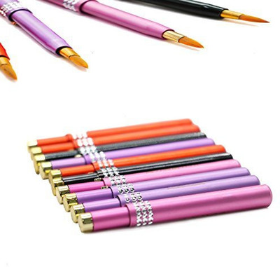 

Rocinha 10Pcs Makeup Cosmetic Capped Retractable Lip Lipstick Eyeliner Brushes Make Up Gift(Pack of 10)