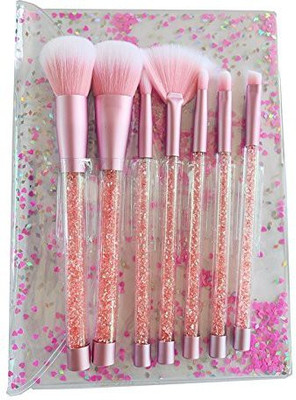 

Fashionwu 7 Pcs Fashion Crystal Glitter Diamond Makeup Brushes Set Foundation Cosmetic Brush Tools With Bag(Pack of 7)