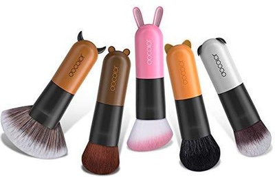 

Docolor Makeup Brushes 5Pieces Cartoon Face Kabuki Premium Synthetic Goat Hairs Set(Pack of 5)
