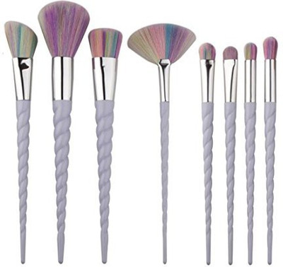 

Overmal 8Pcs Make Up Foundation Eyebrow Eyeliner Blush Cosmetic Concealer Brushes(Pack of 8)