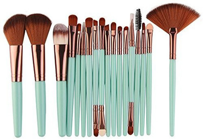 

Honhui Makeup Brush Set 18Pcs Goat Hair Foundation Powder Eyeshadow Eyeliner Lip Cosmetic(Pack of 18)